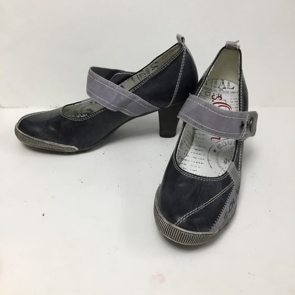 S.Oliver Leather Velcro Pumps Shoes - Picture 6 of 16